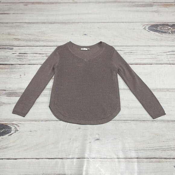 RD Style V-Neck Knit Brown Size Medium M - Picture 10 of 13